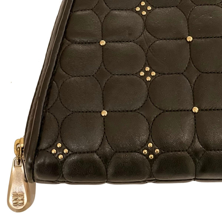 Black Leather Clutch