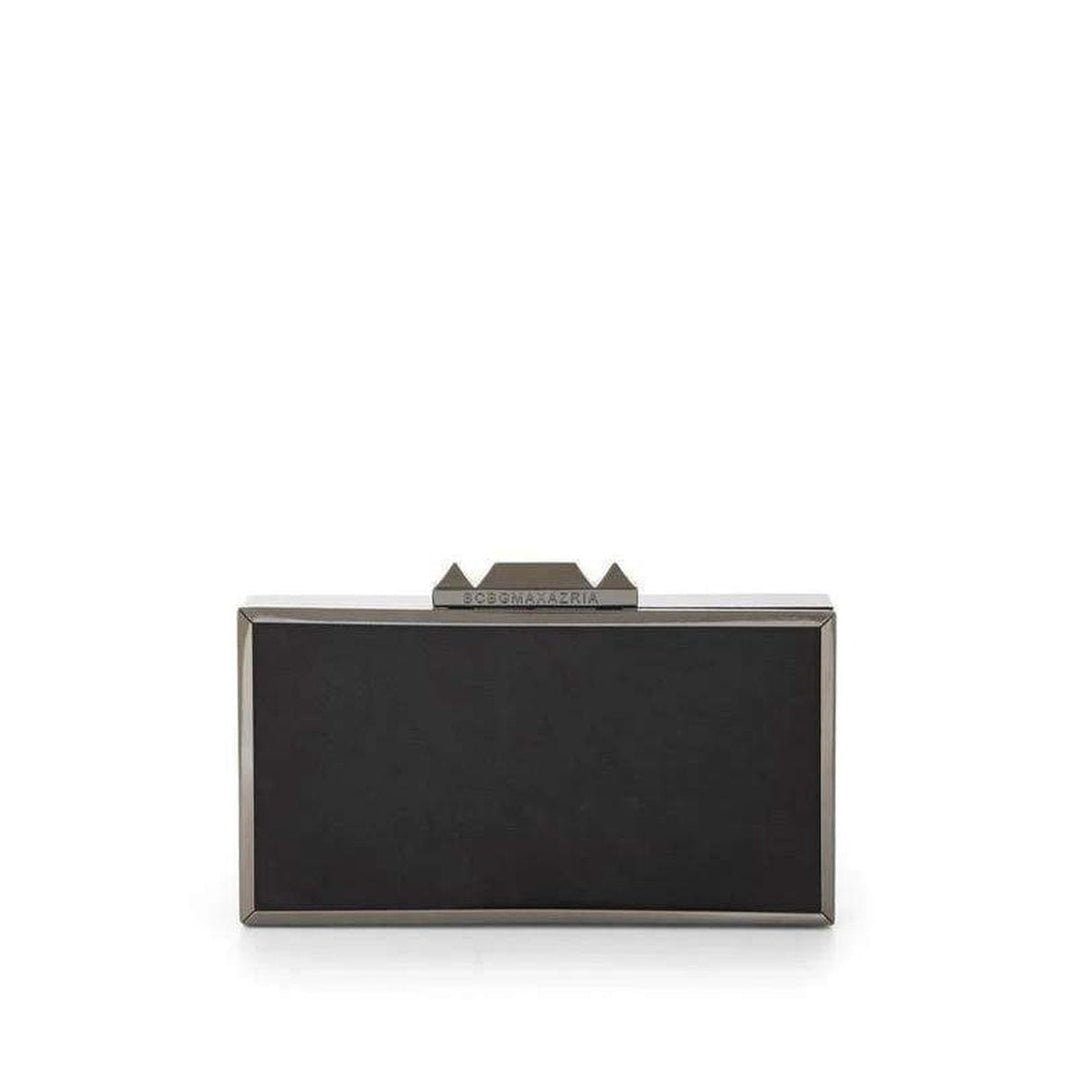Black Sadie Box Clutch with Side Handle