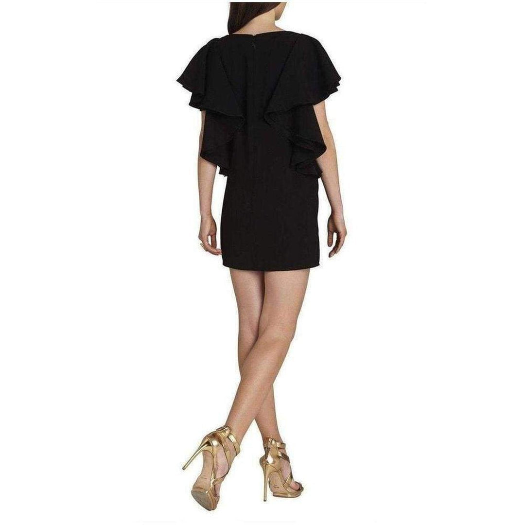 Black Solace Ruffle Sleeve Dress