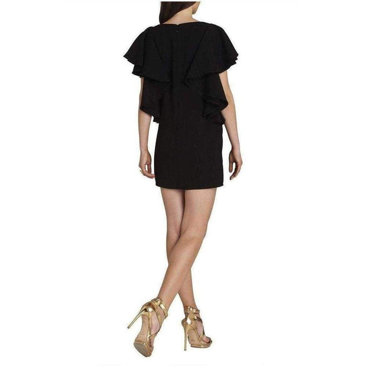 Black Solace Ruffle Sleeve Dress