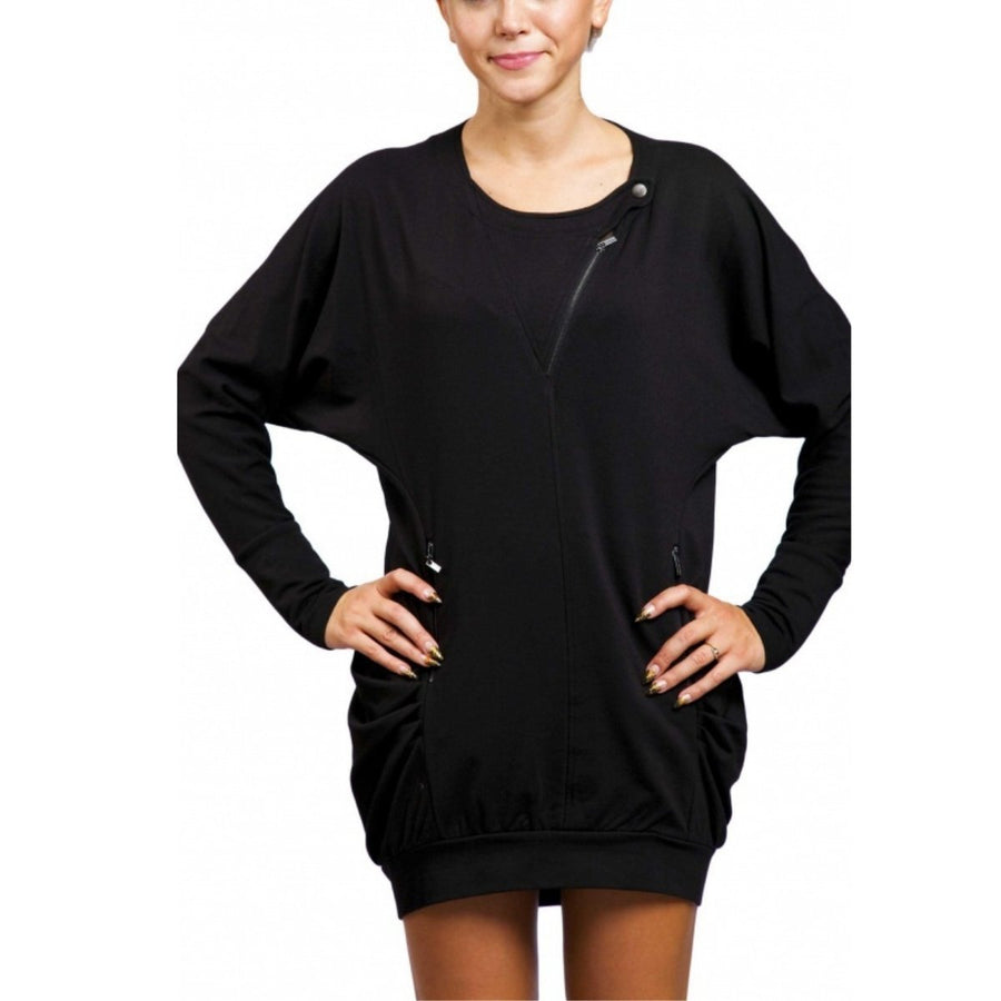 BCBGMAXAZRIA-Black Sweater Dress - Runway Catalog