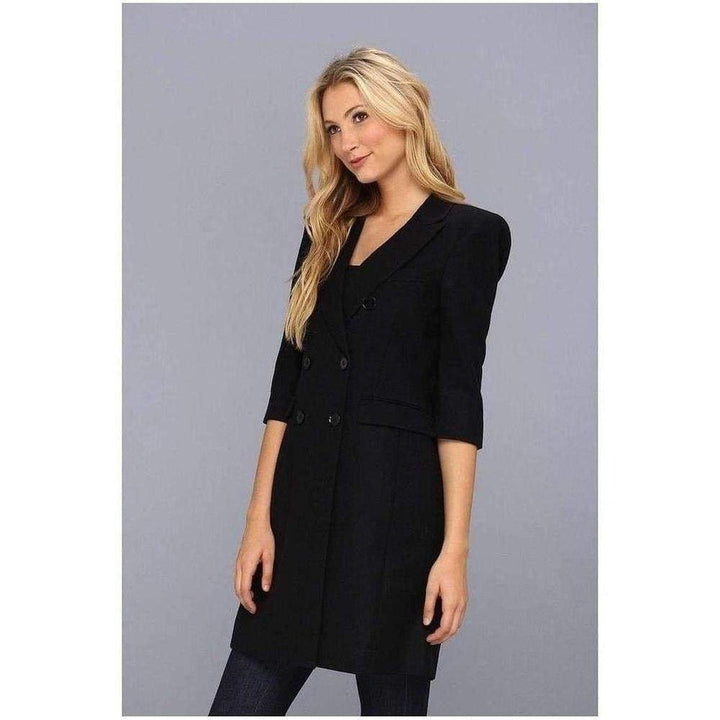 BCBGMAXAZRIA-Black Wool Jacket - Runway Catalog