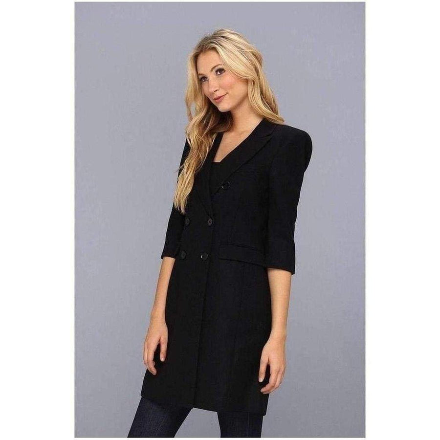 BCBGMAXAZRIA-Black Wool Jacket - Runway Catalog