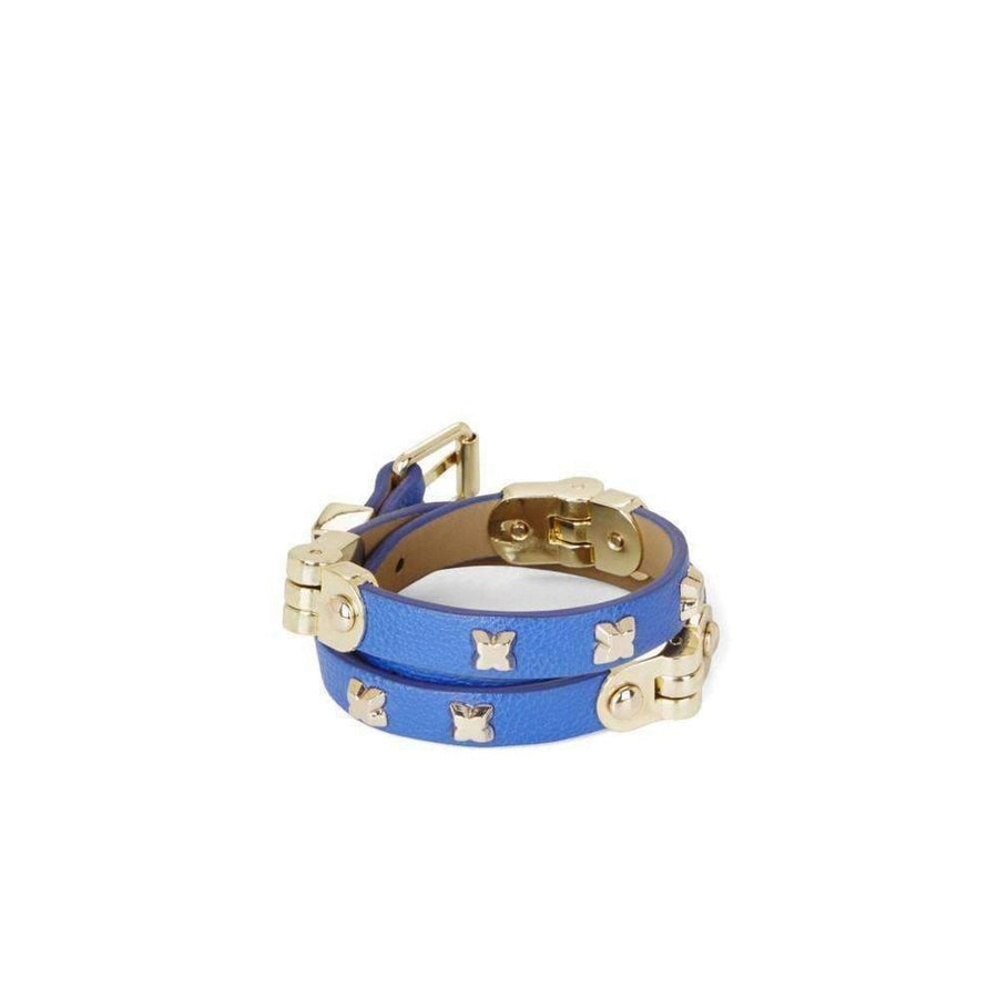 BCBGMAXAZRIA-Blue Hinged Wrap Bracelet JSSJE834 - Runway Catalog