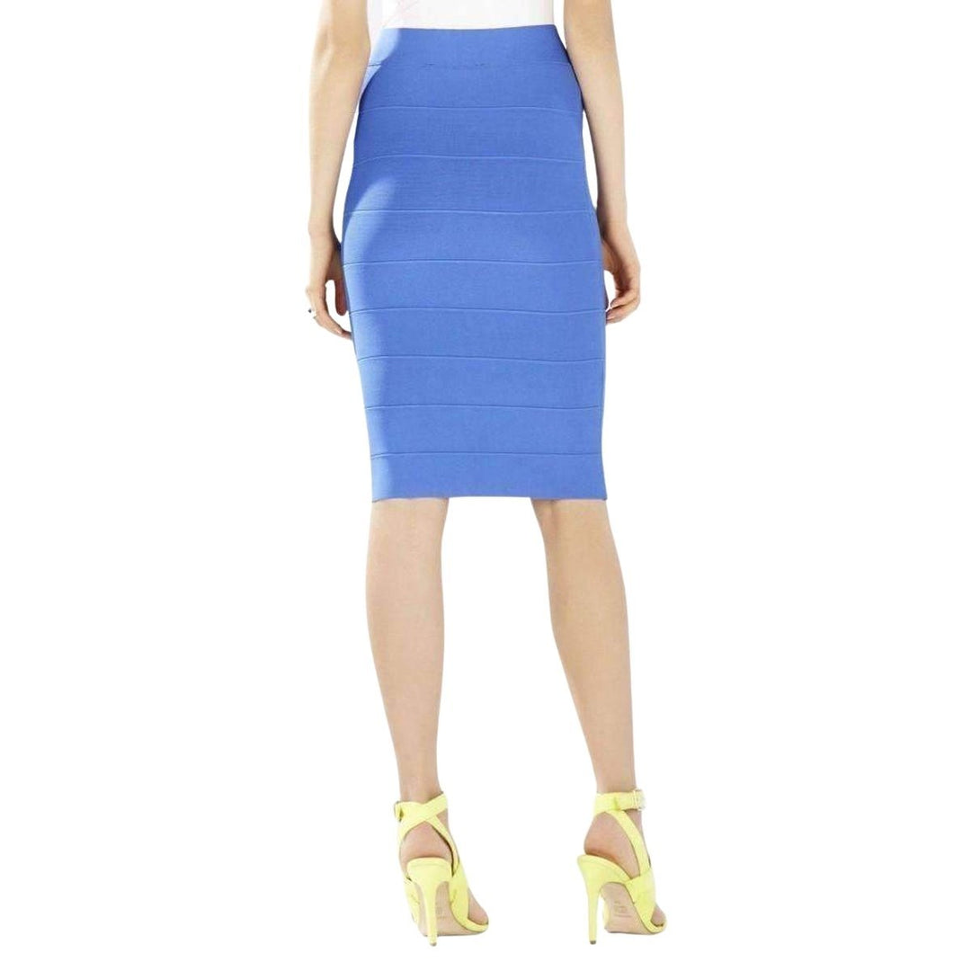 BCBGMAXAZRIA-Blue Leger Pencil Skirt - Runway Catalog