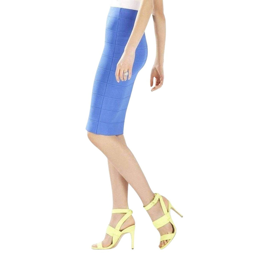 Blue Leger Pencil Skirt