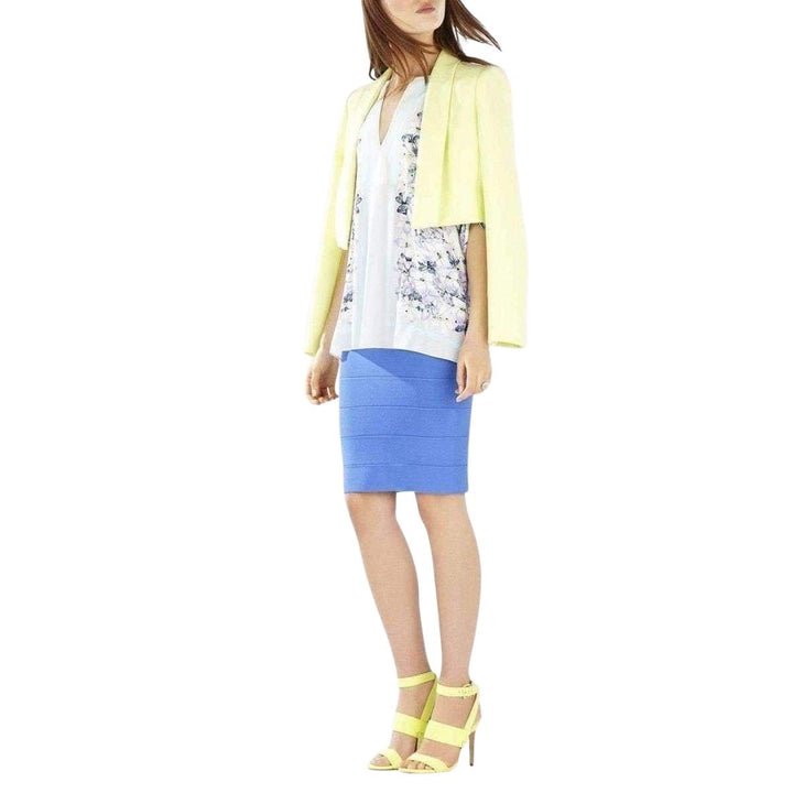 Blue Leger Pencil Skirt