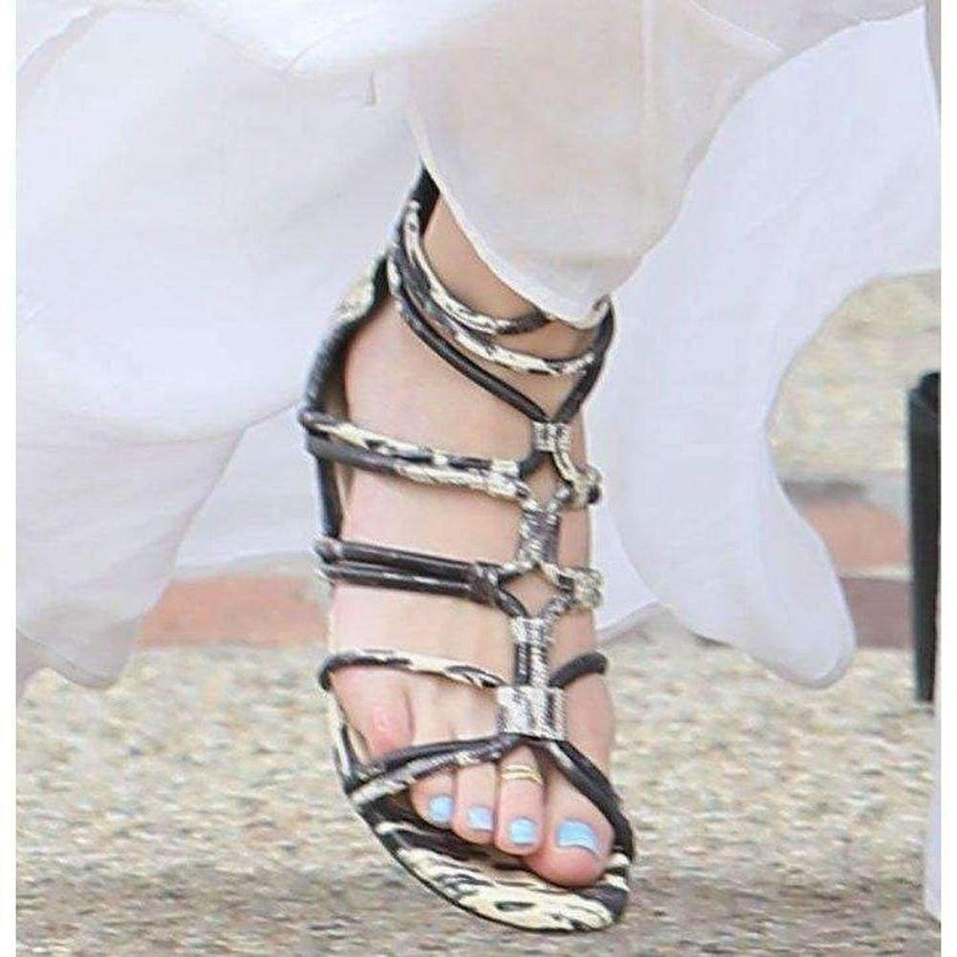 Brixton Leather Gladiator Flat Sandals