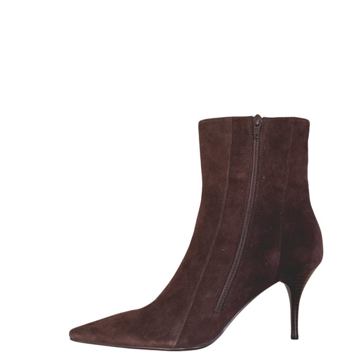 Brown Suede Ankle Boots