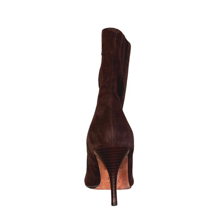 Brown Suede Ankle Boots