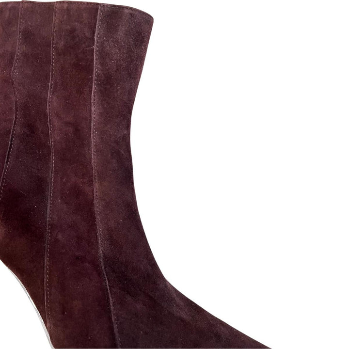 Brown Suede Ankle Boots