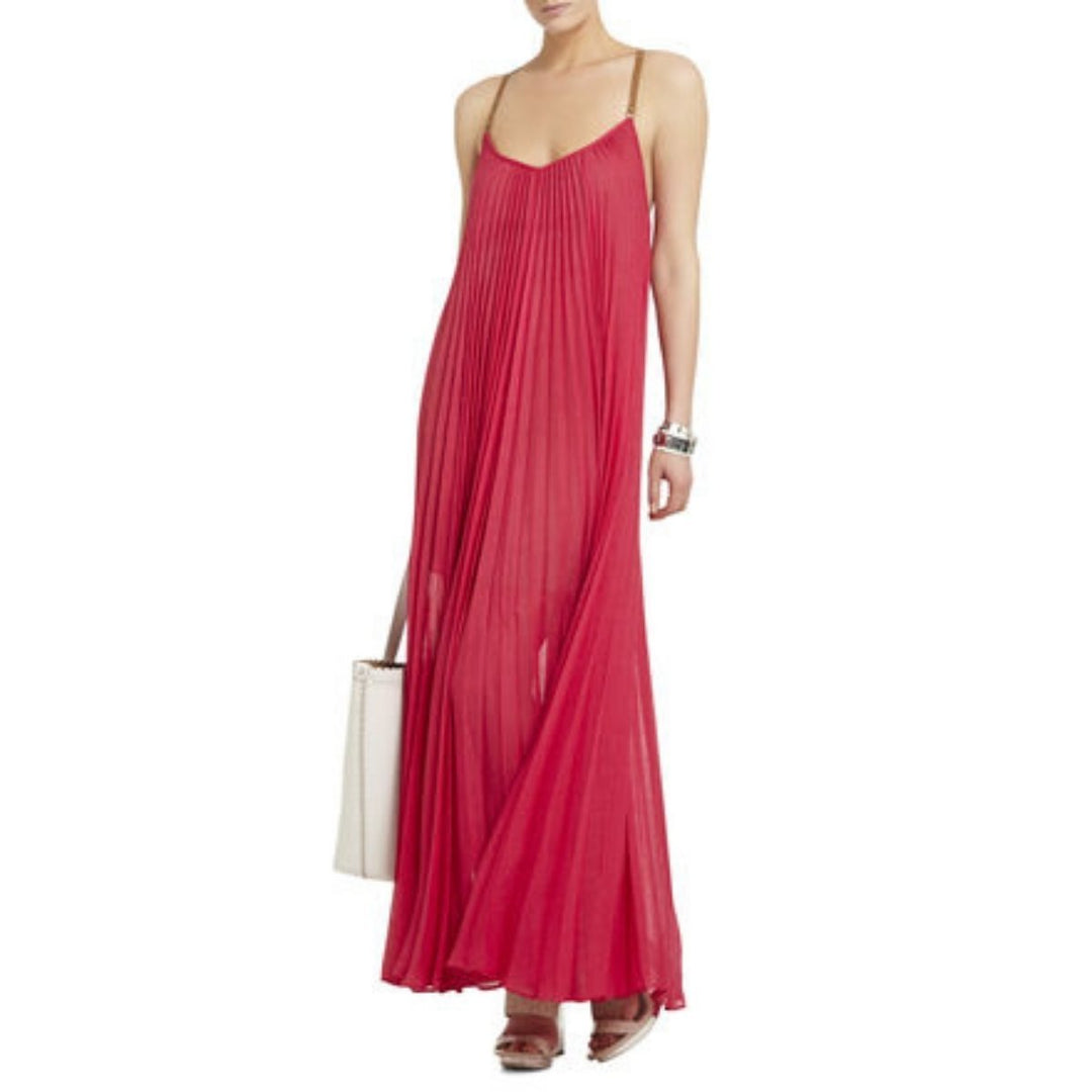 Brynna Fuchsia Sleeveless Maxi Dress