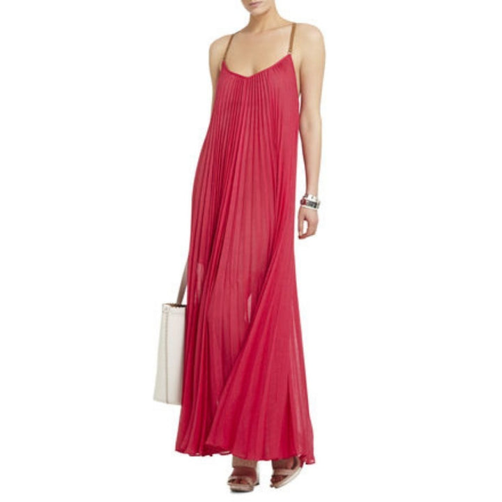 Brynna Fuchsia Sleeveless Maxi Dress