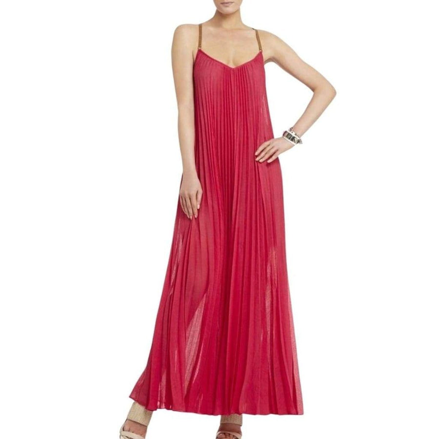 BCBGMAXAZRIA-Brynna Fuchsia Sleeveless Maxi Dress - Runway Catalog