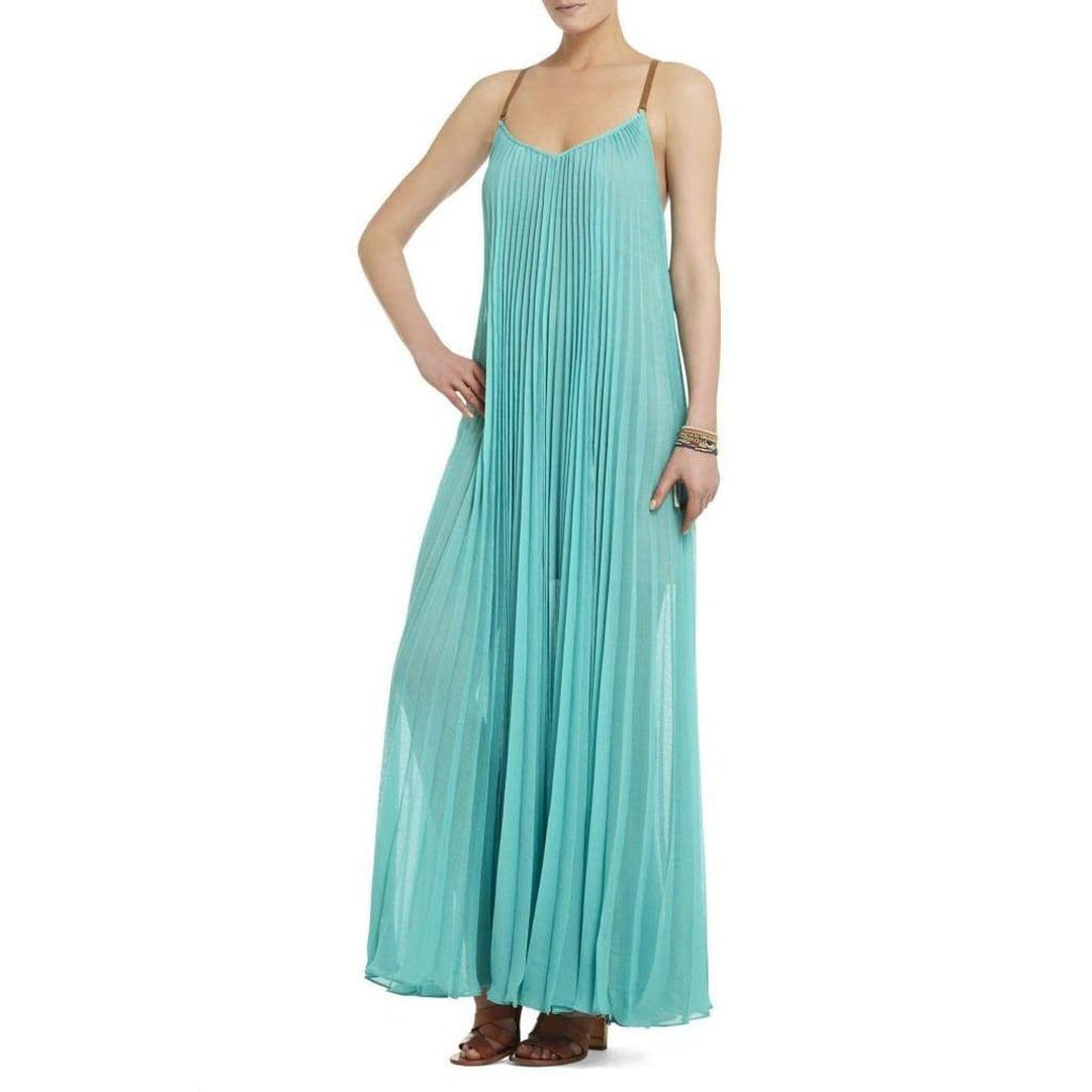 Brynna Turquoise Sleeveless Maxi Dress