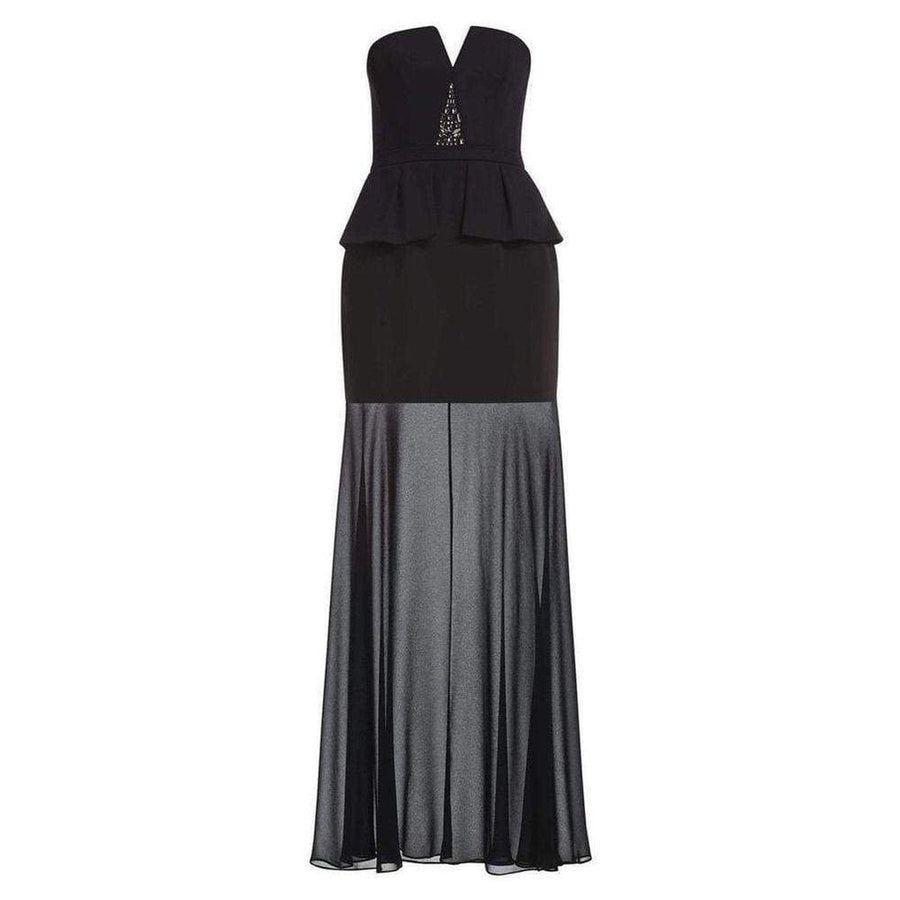 BCBGMAXAZRIA-Caitlyn Strapless Embellished Bodice Dress - Runway Catalog