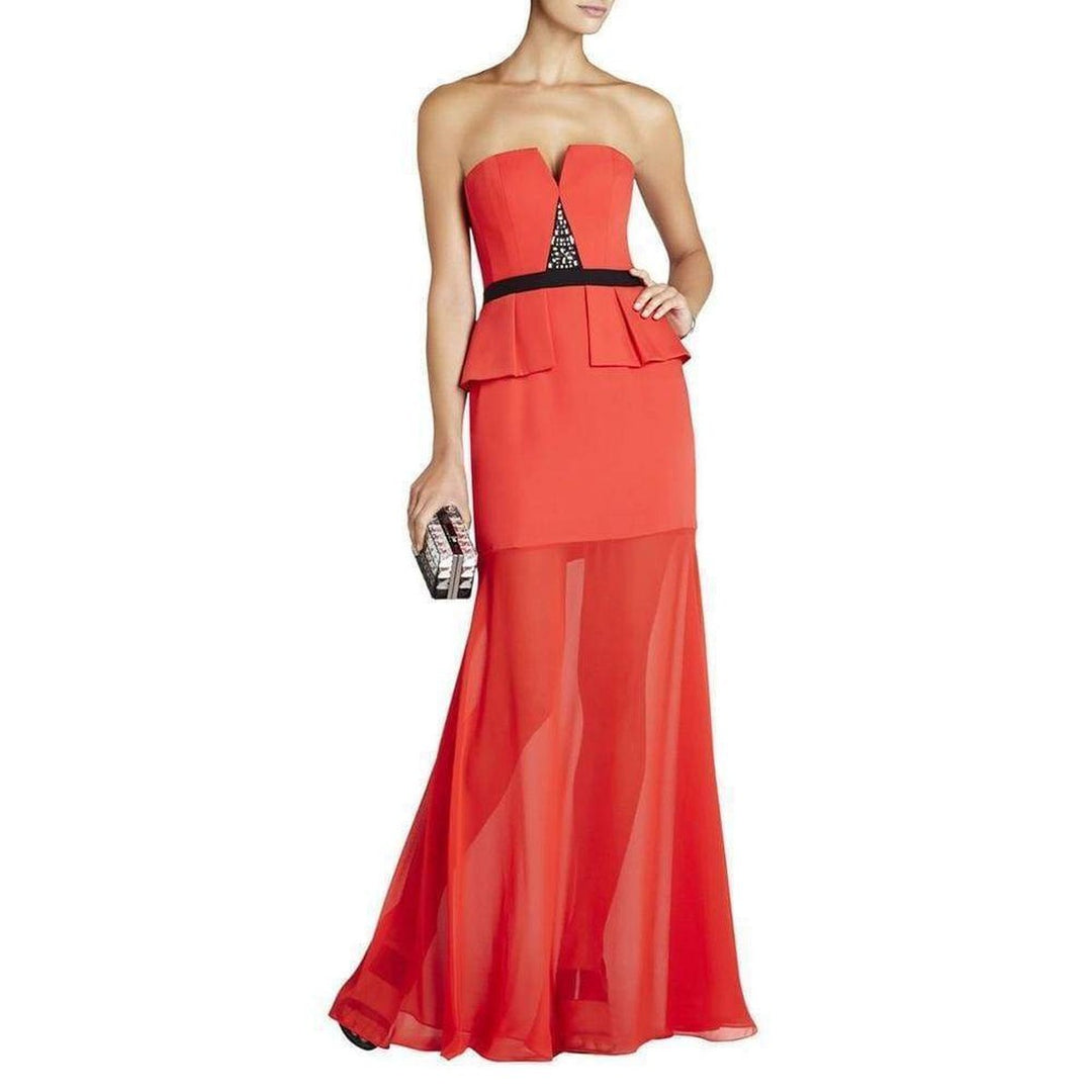 Caitlyn Strapless Embellished-Bodice Gown