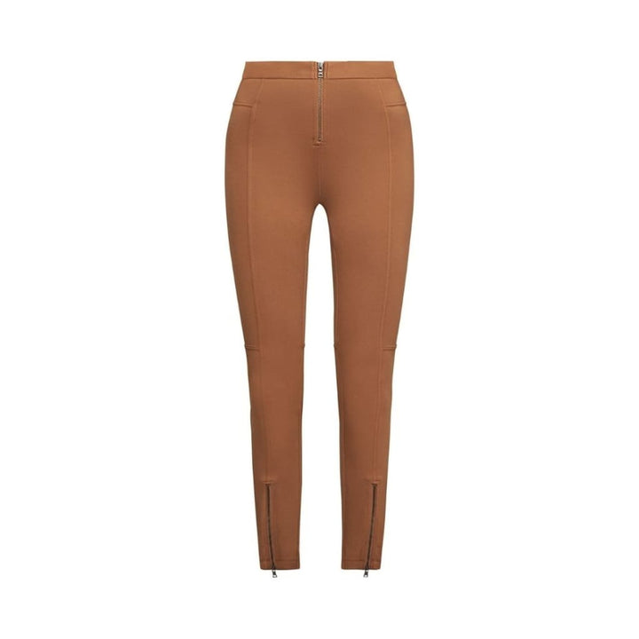 BCBGMAXAZRIA-Camel Christopher Zippered Moto Legging - Runway Catalog