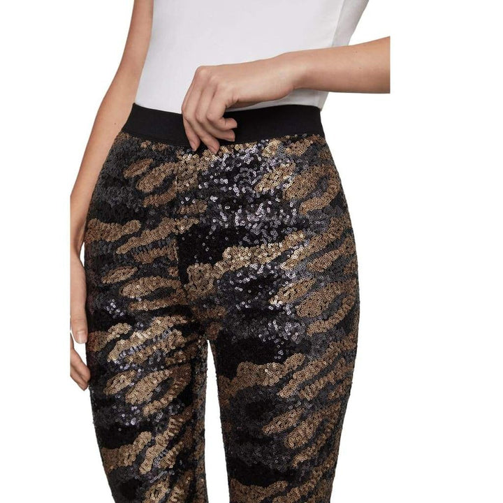 Camo Sequin-Embellished Leggings