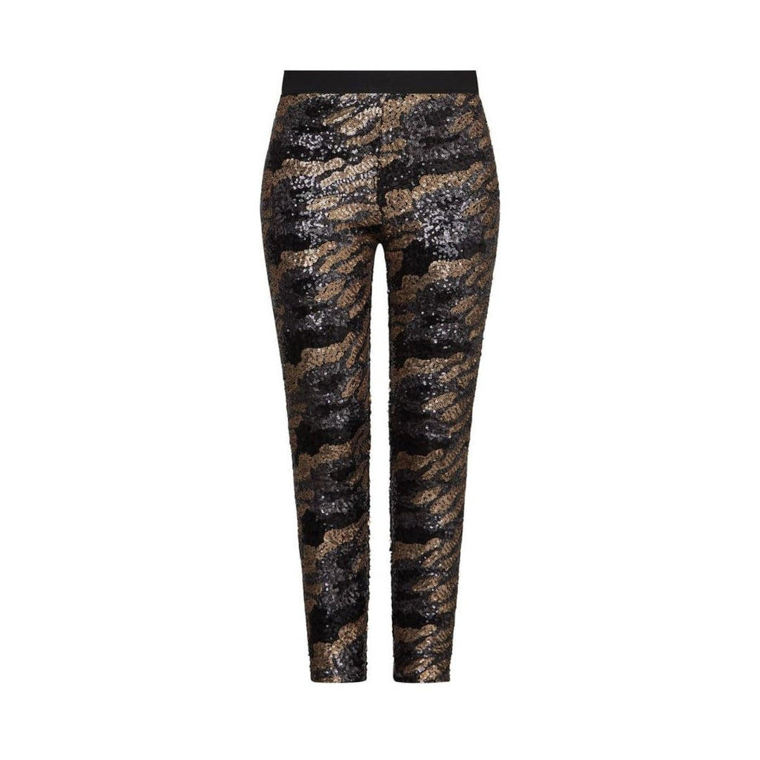BCBGMAXAZRIA-Camo Sequin-Embellished Leggings - Runway Catalog