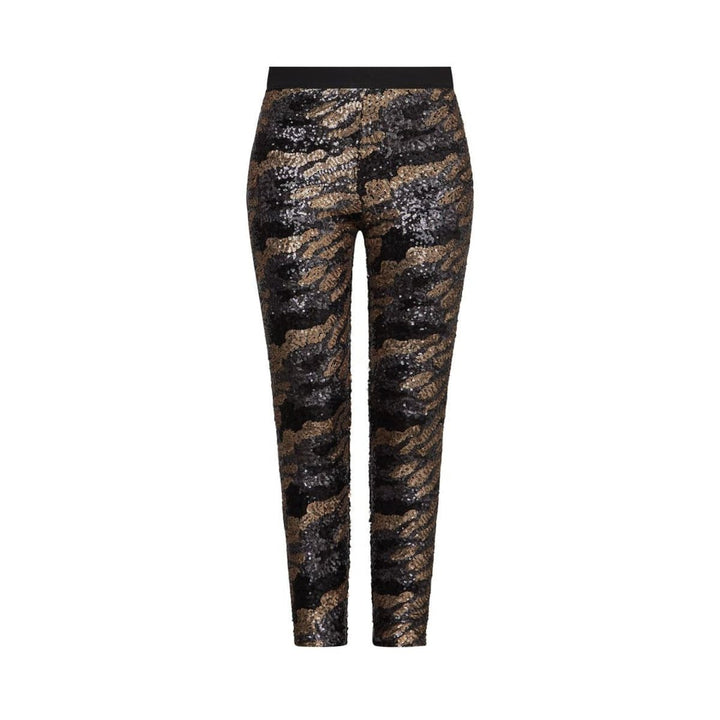 BCBGMAXAZRIA-Camo Sequin-Embellished Leggings - Runway Catalog