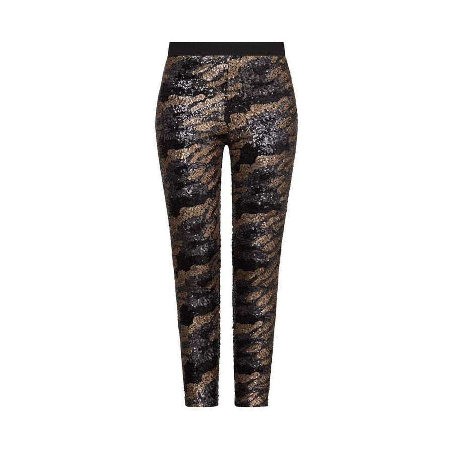 BCBGMAXAZRIA-Camo Sequin-Embellished Leggings - Runway Catalog