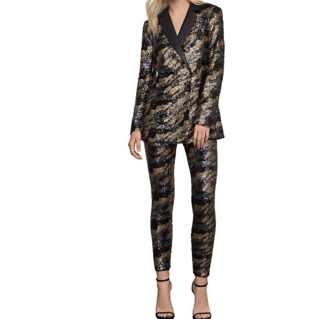 Camo Sequin-Embellished Leggings