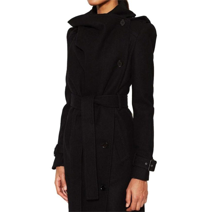 Carlie Wool Double Breasted Belted Trench
