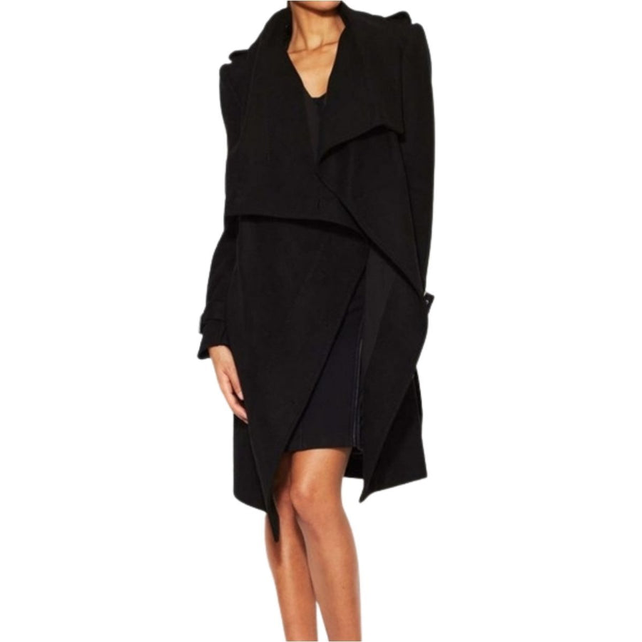 BCBGMAXAZRIA-Carlie Wool Double Breasted Belted Trench - Runway Catalog