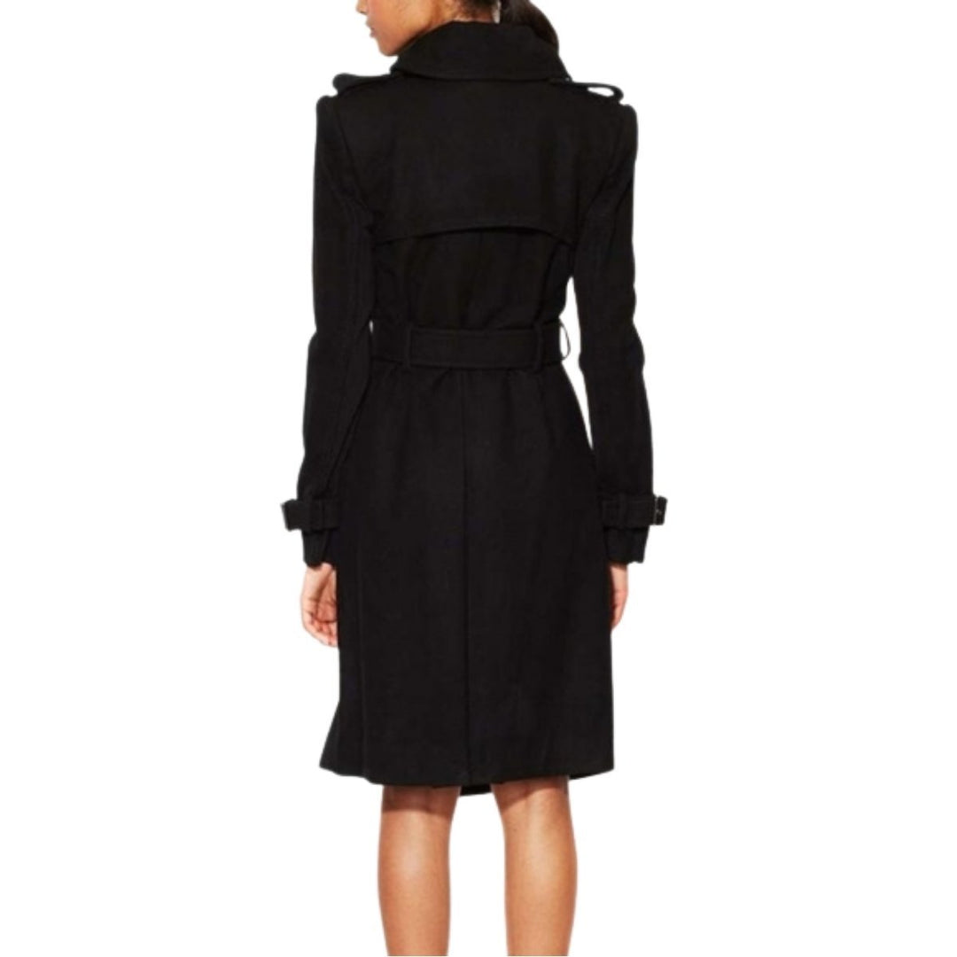 Carlie Wool Double Breasted Belted Trench