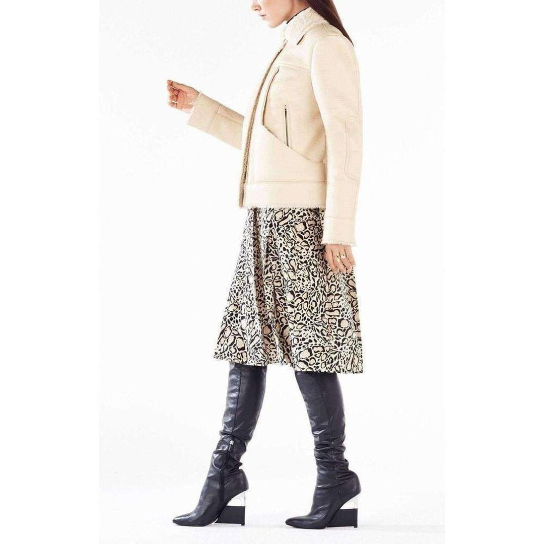 Carlton Faux Leather Aviator Jacket