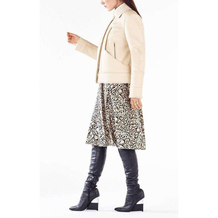 Carlton Faux Leather Aviator Jacket
