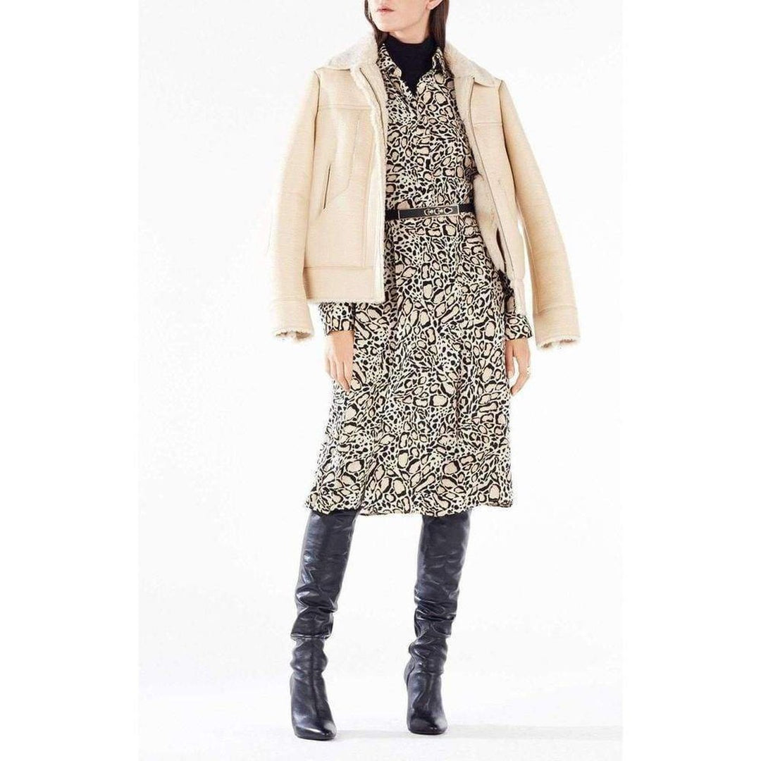 Carlton Faux Leather Aviator Jacket