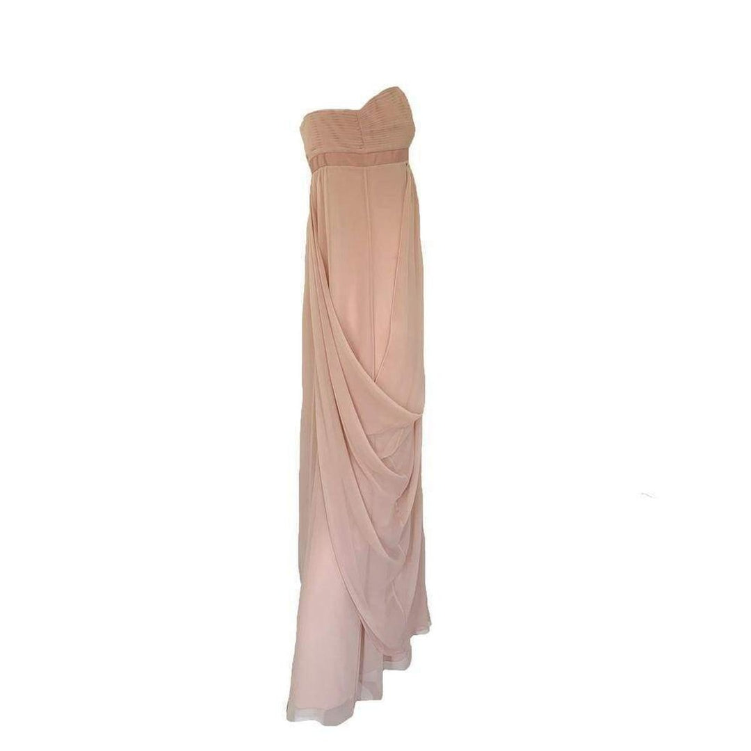 Cascade Bare Pink Strapless Gown