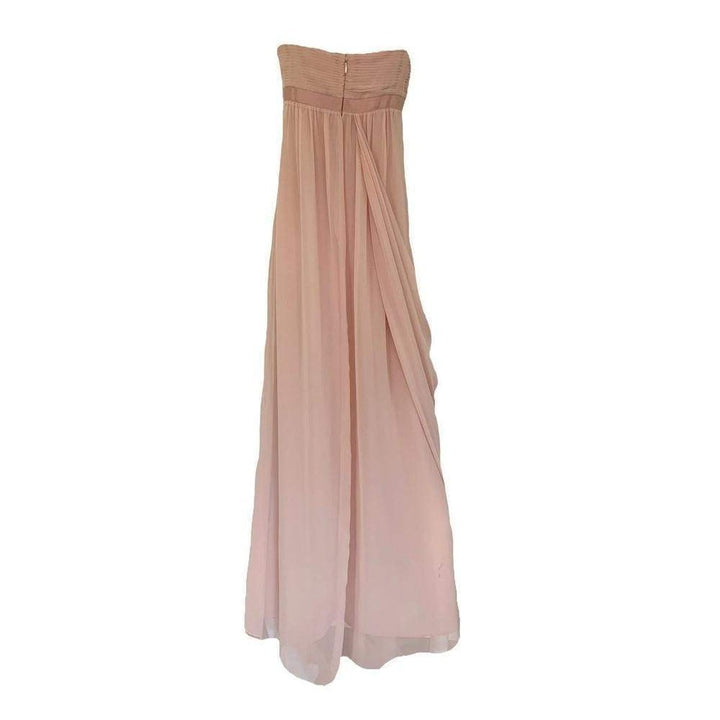 Cascade Bare Pink Strapless Gown