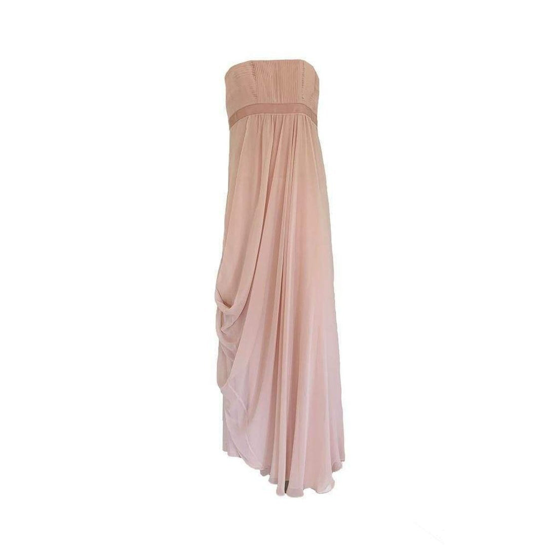BCBGMAXAZRIA-Cascade Bare Pink Strapless Gown - Runway Catalog