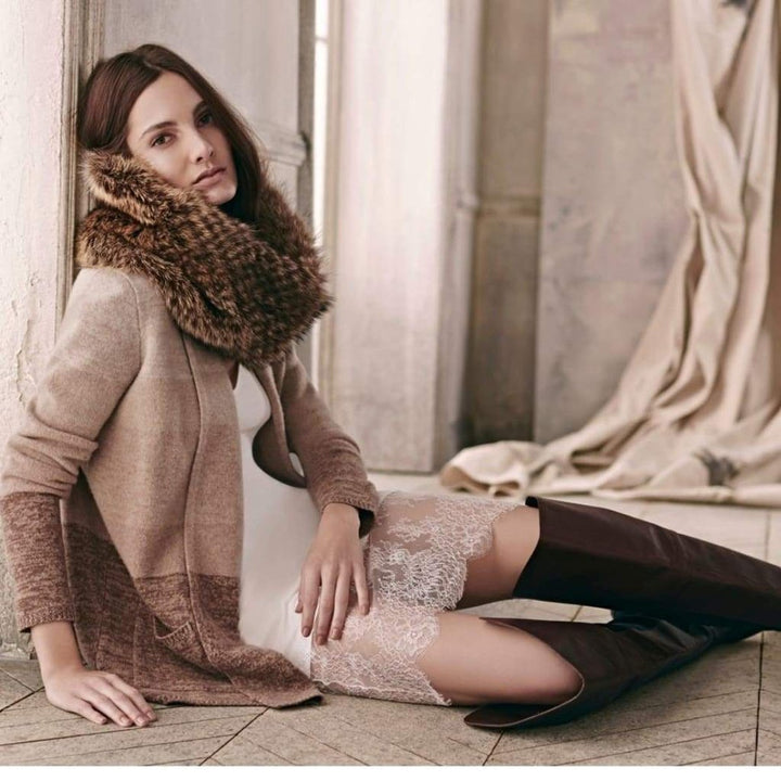 Cashmere Ginata Ombre Shawl Collar Cashmere Blend Cardigan