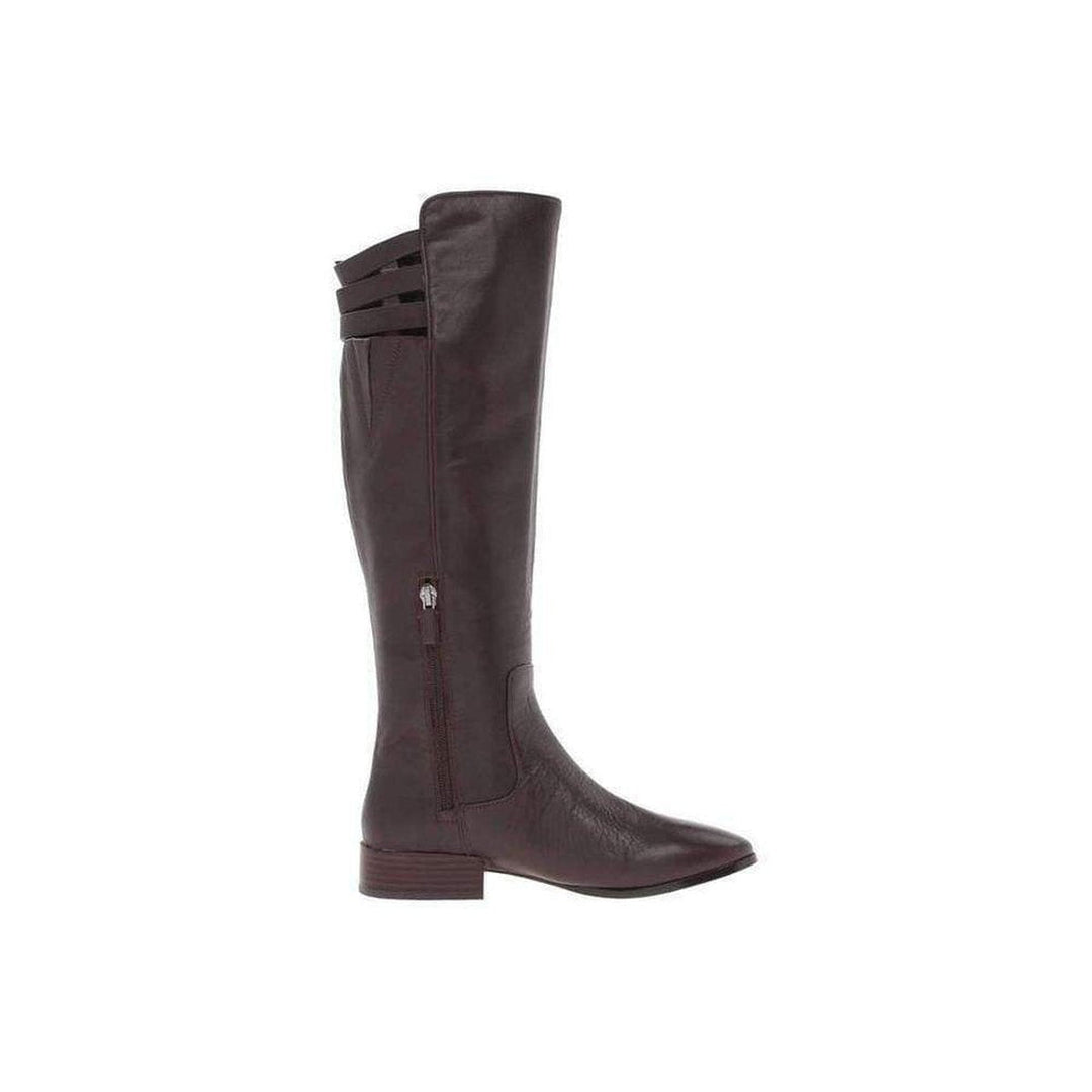 Central Brown Leather Riding Boots