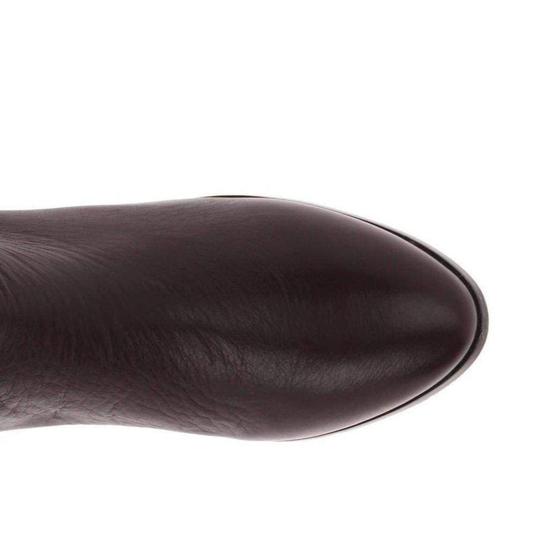 Central Brown Leather Riding Boots