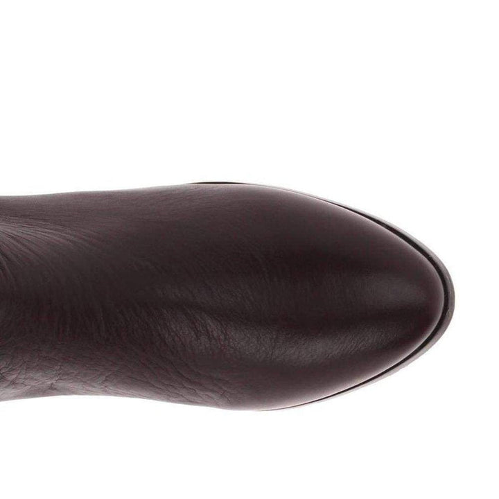 Central Brown Leather Riding Boots