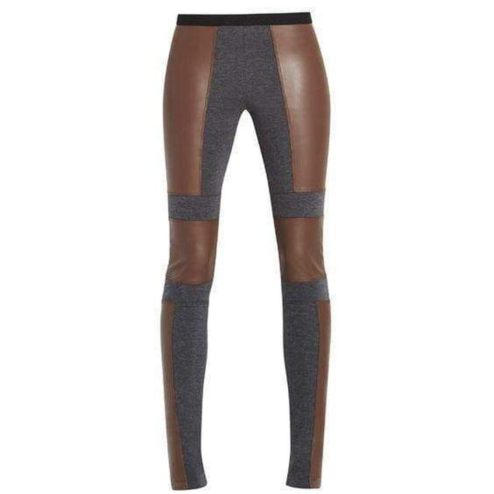 BCBGMAXAZRIA-Chase Faux-Leather Blocked Legging - Runway Catalog