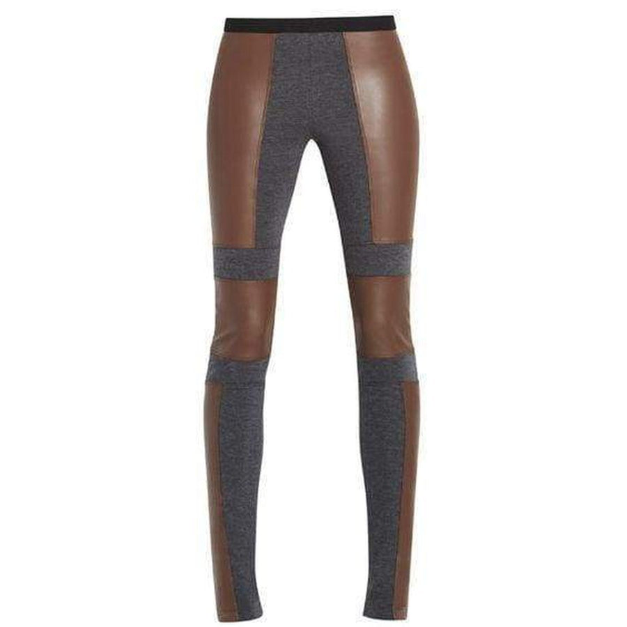 BCBGMAXAZRIA-Chase Faux-Leather Blocked Legging - Runway Catalog