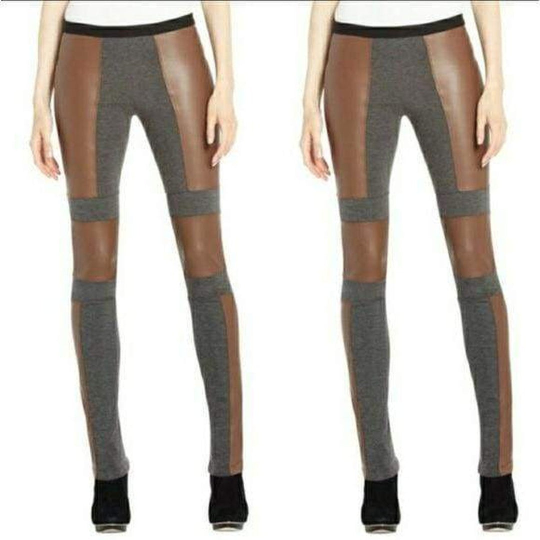 Chase Faux-Leather Blocked Legging
