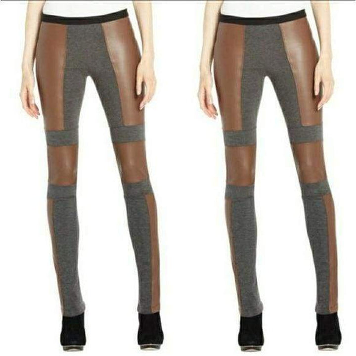 Chase Faux-Leather Blocked Legging