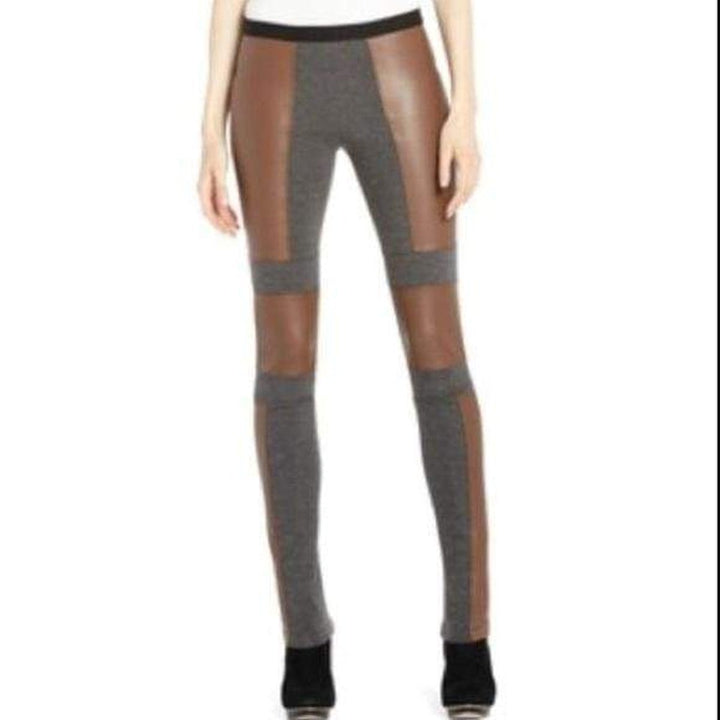 Chase Faux-Leather Blocked Legging