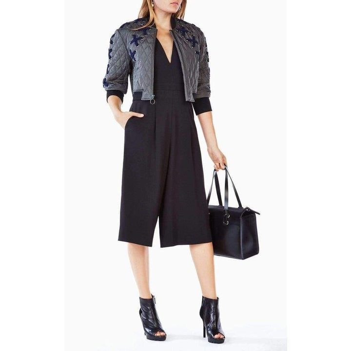 Colin Lace up Bomber Jacket