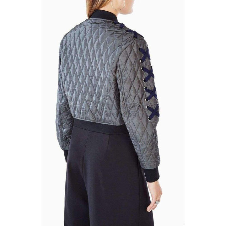 Colin Lace up Bomber Jacket