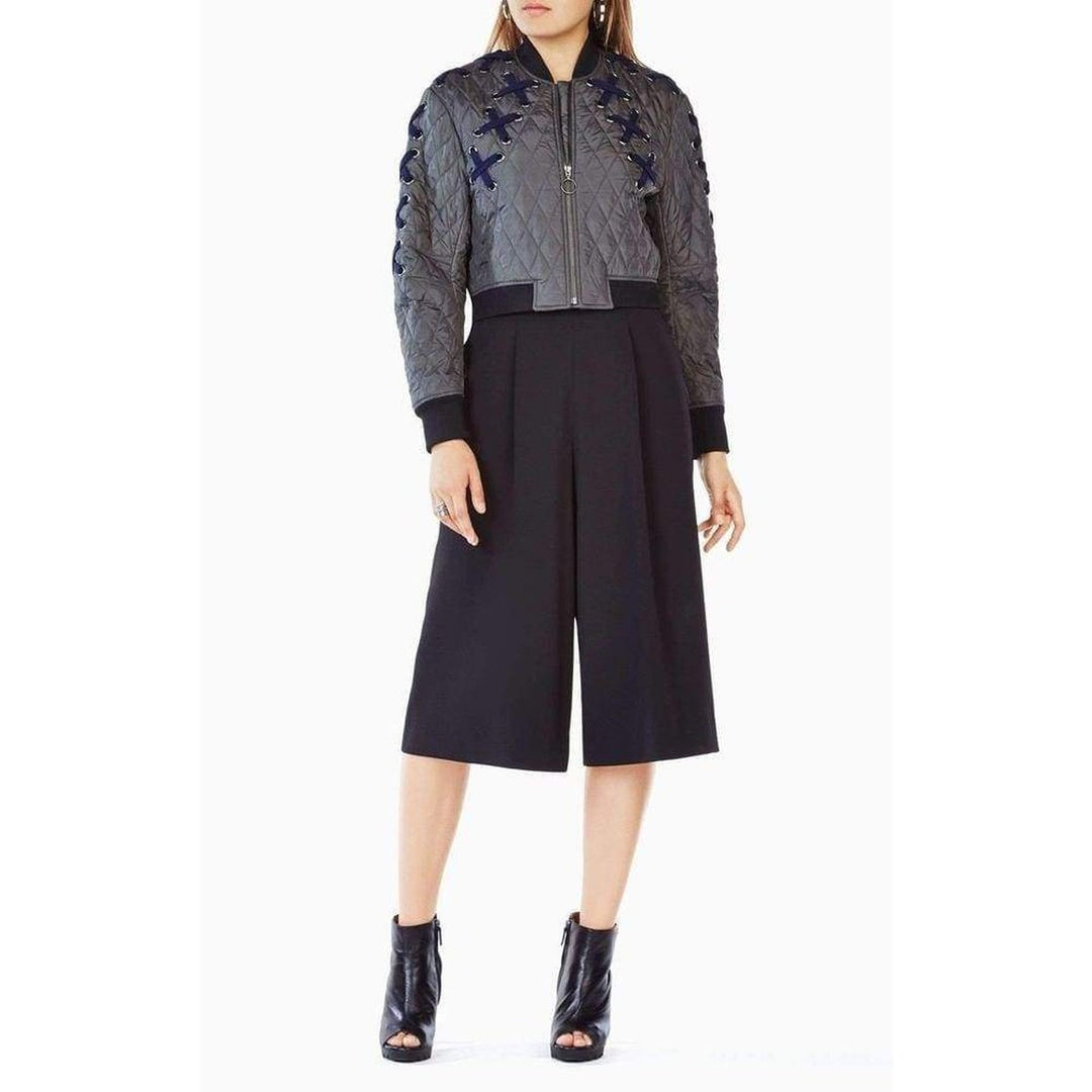 Colin Lace up Bomber Jacket