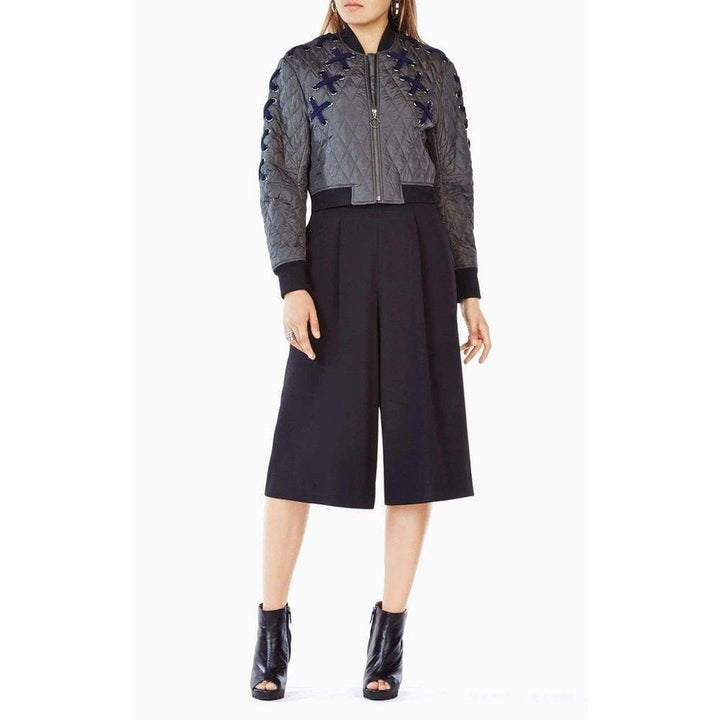 Colin Lace up Bomber Jacket