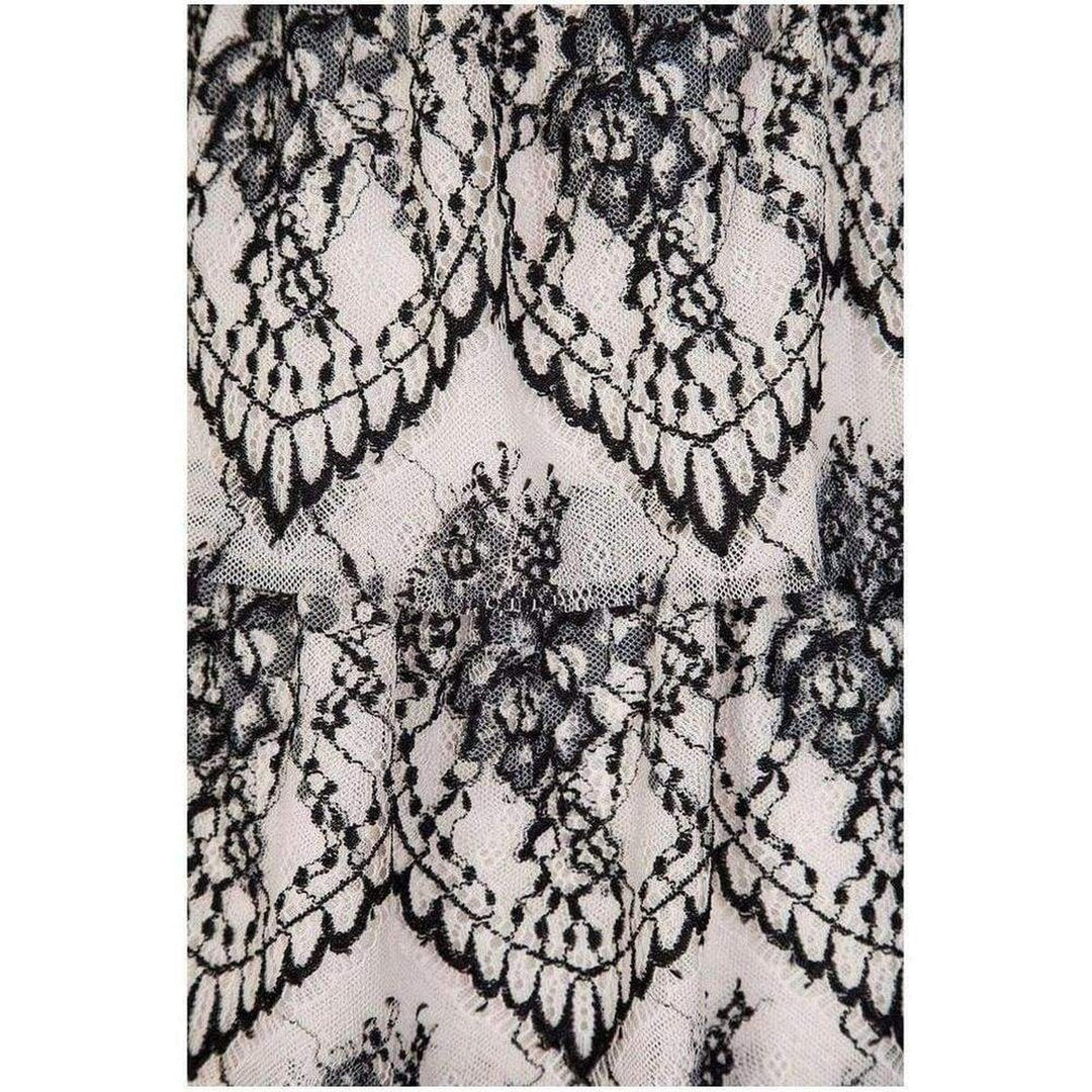 Sleeveless Scalloped Lace Dress